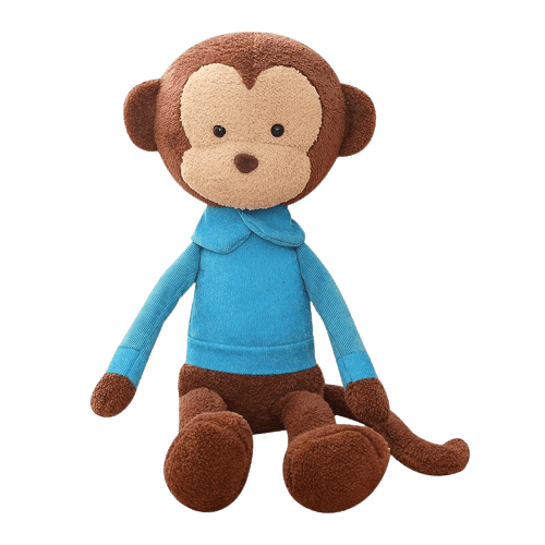 Blue Sweater Monkey Plush