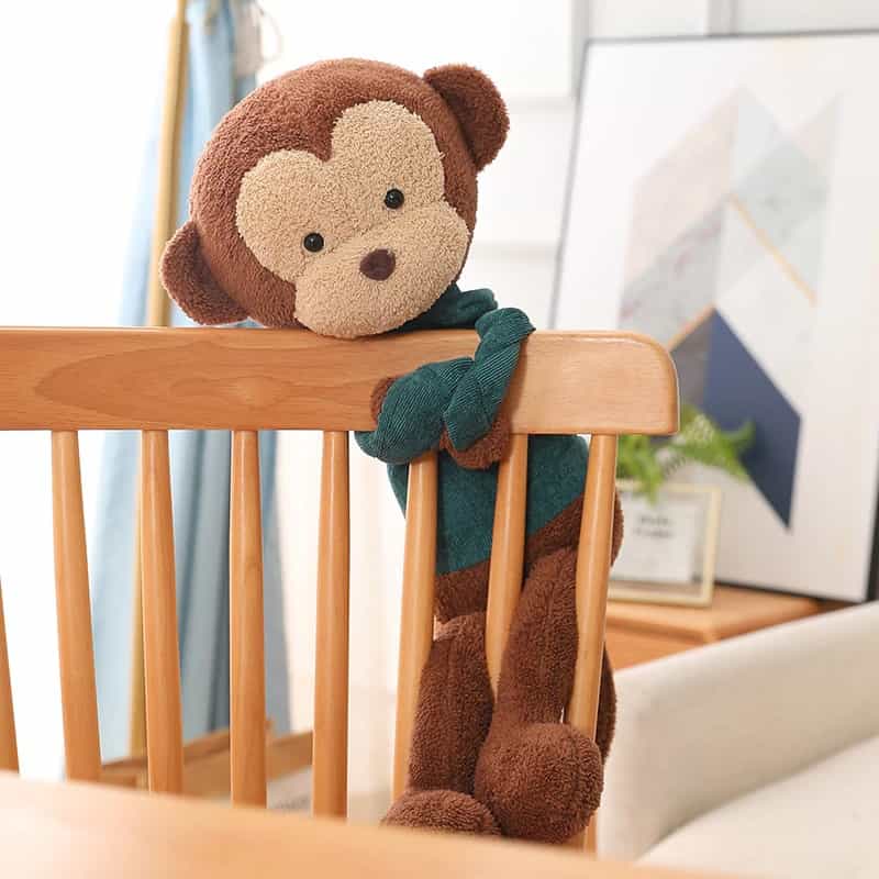 Peluche Singe Pull Vert