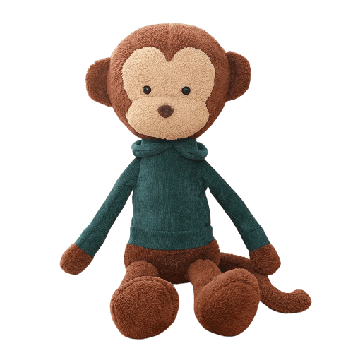 Green Sweater Monkey Plush