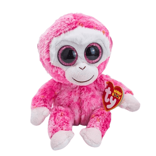 Peluche Singe Rose