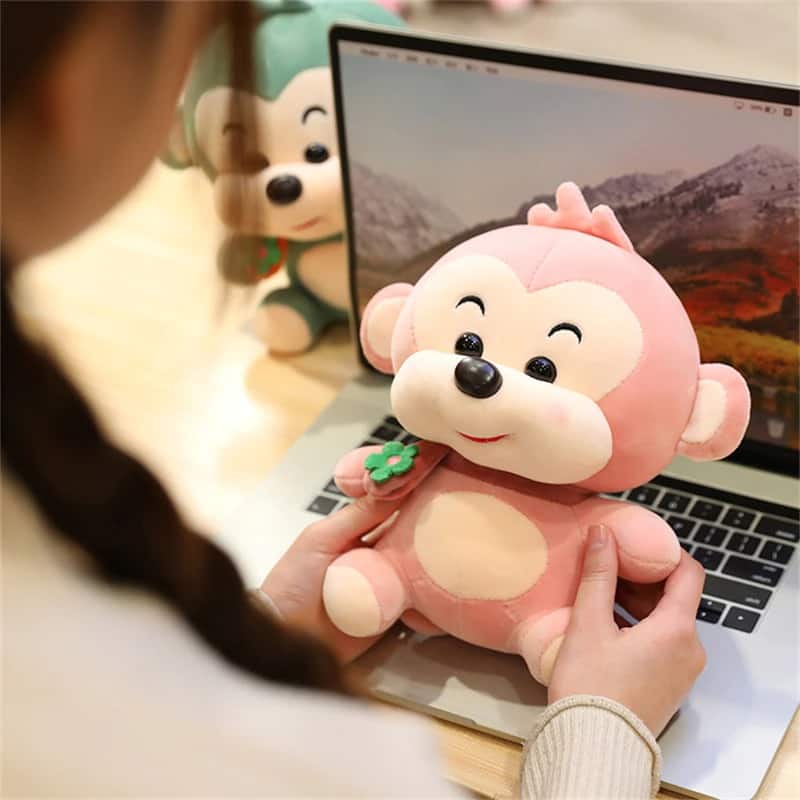 Cute Pink Monkey Plush Toy