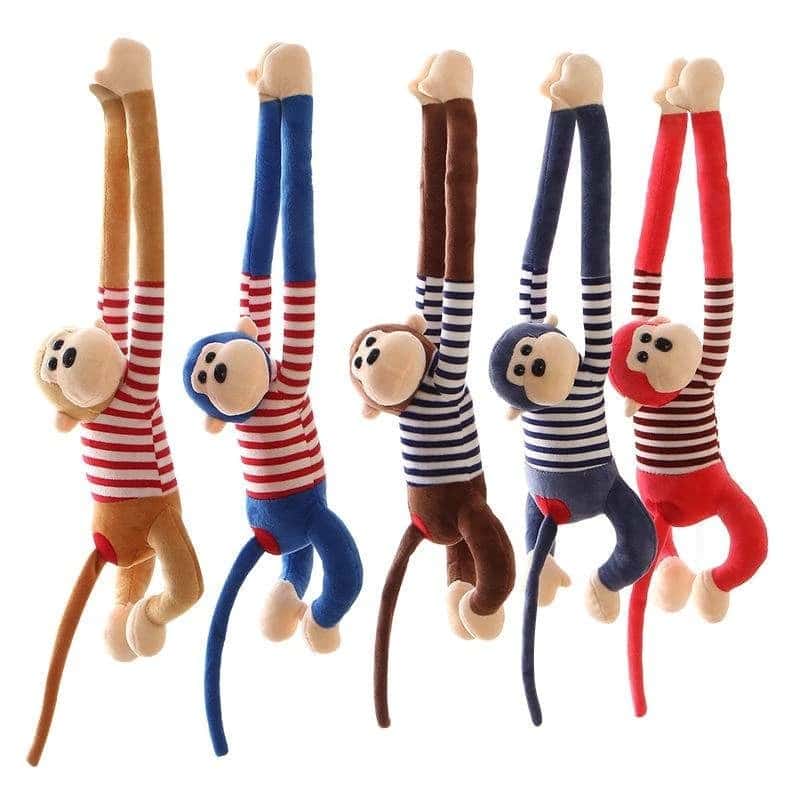 Red Hanging Monkey Plush