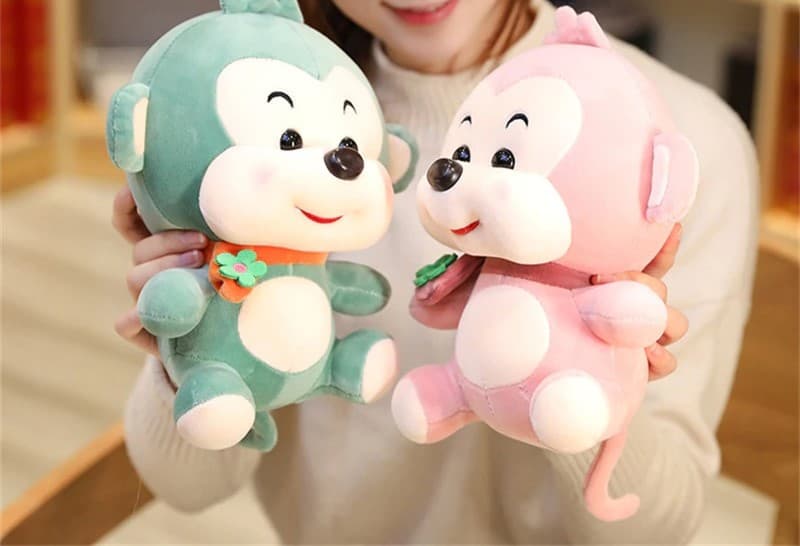 Green Cute Monkey Plush Toy