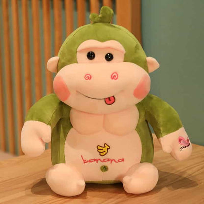 Peluche Singe Japonais Vert