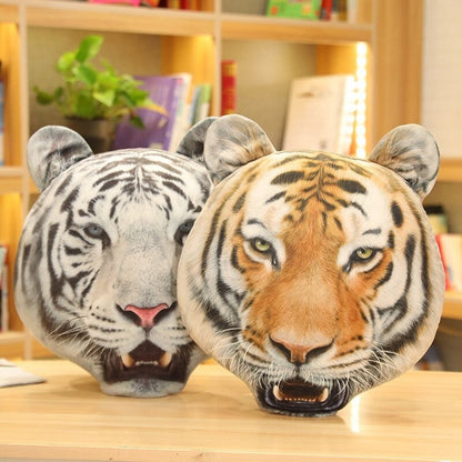 Realistic Tiger Head Plush