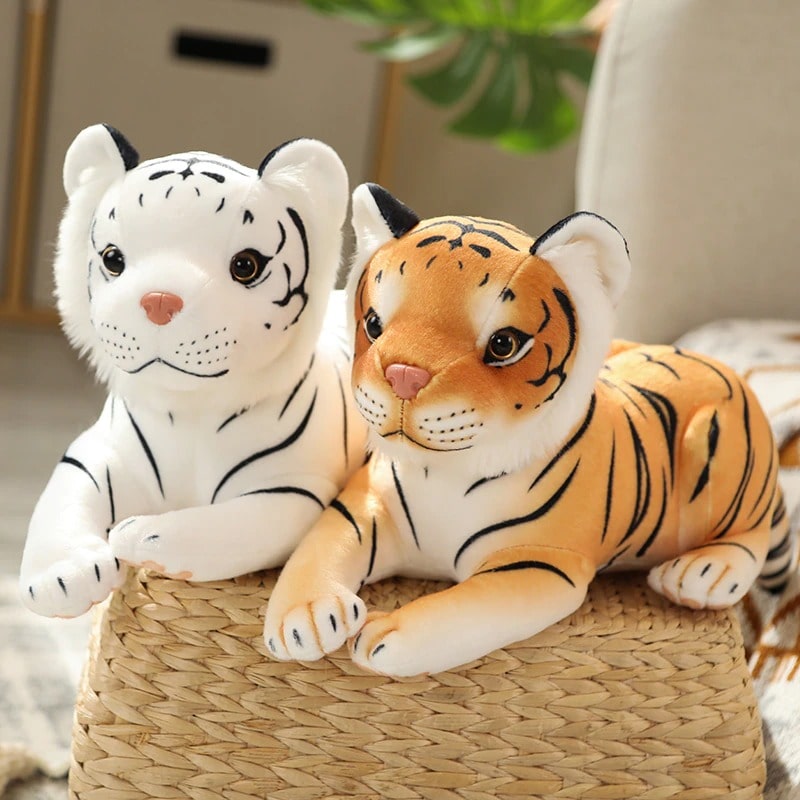 Small Red Tiger Plush Toy