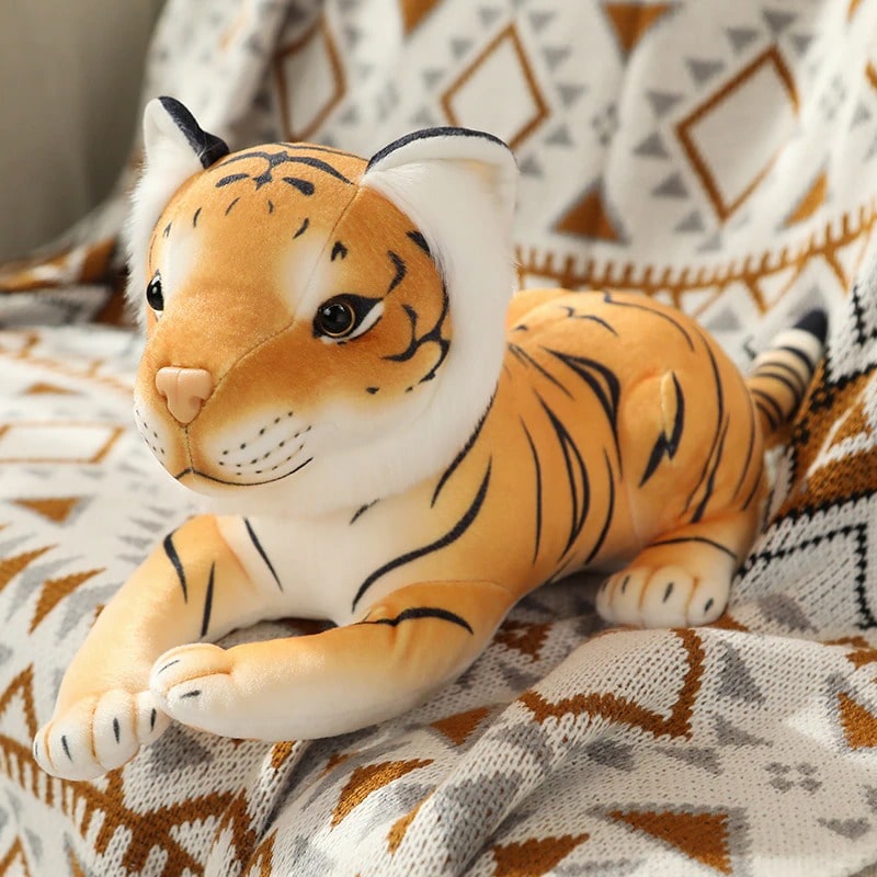 Small Red Tiger Plush Toy