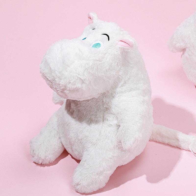 Peluche Hippo blanc assis