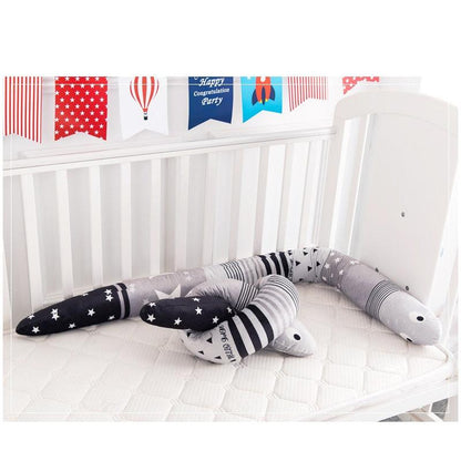 Animal en peluche Snake Pillow Baby Crip Bumper