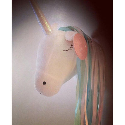 3D Animal Head Unicorn Decor Kids Room Wall Decoration