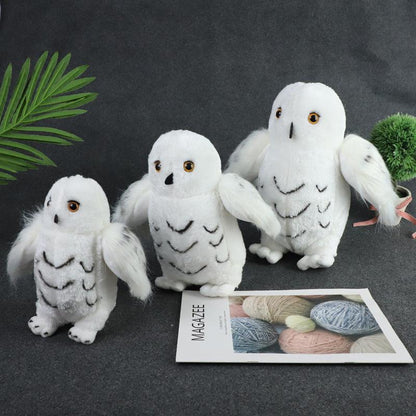 Long Hair White Owl Plush Doll