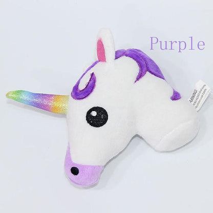 Rainbow Unicorn Plush Keychain