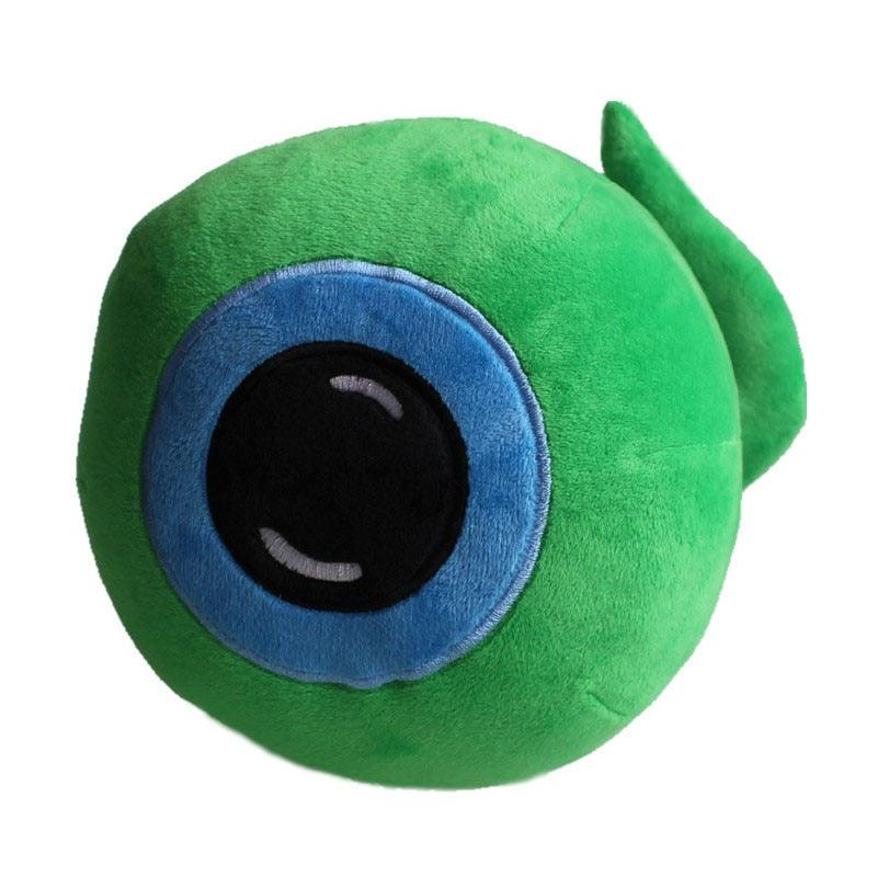 Peluche yeux verts