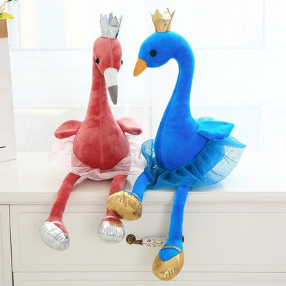 Swan Plush Dolls (Red, Blue and Yellow)