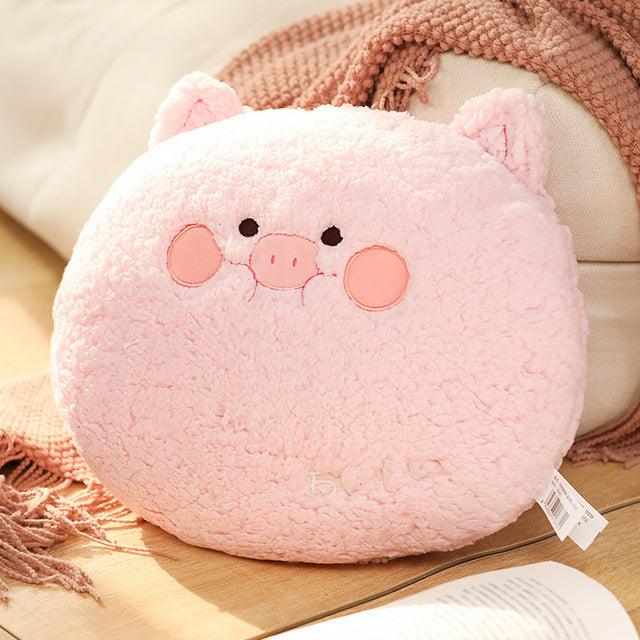 Kawaii Cartoon Animal Pillow Round Plush Toys