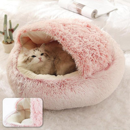 Adorable and cozy cave-shaped cat bed