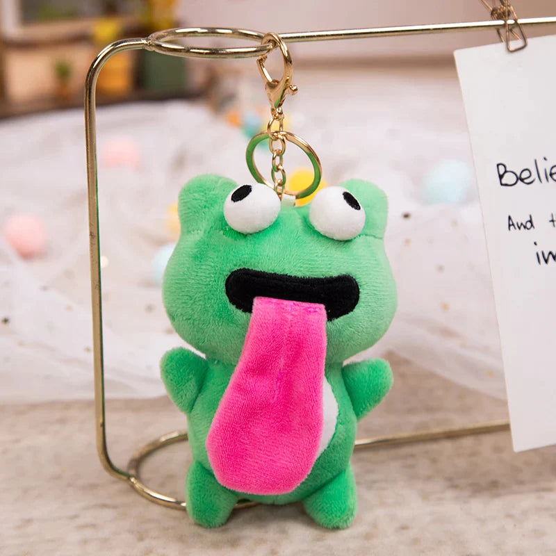 Magnetic Tongue Frog Keychain