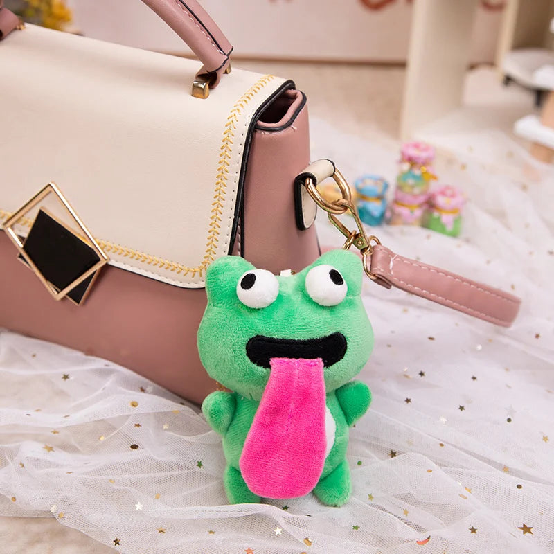 Magnetic Tongue Frog Keychain