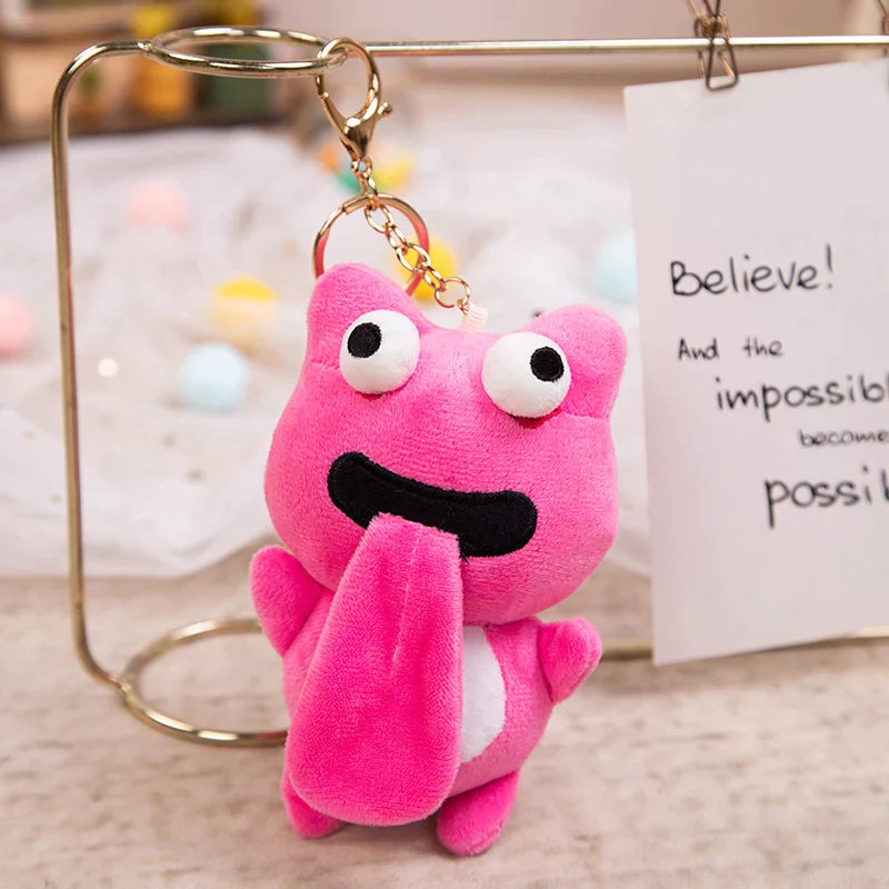 Magnetic Tongue Frog Keychain