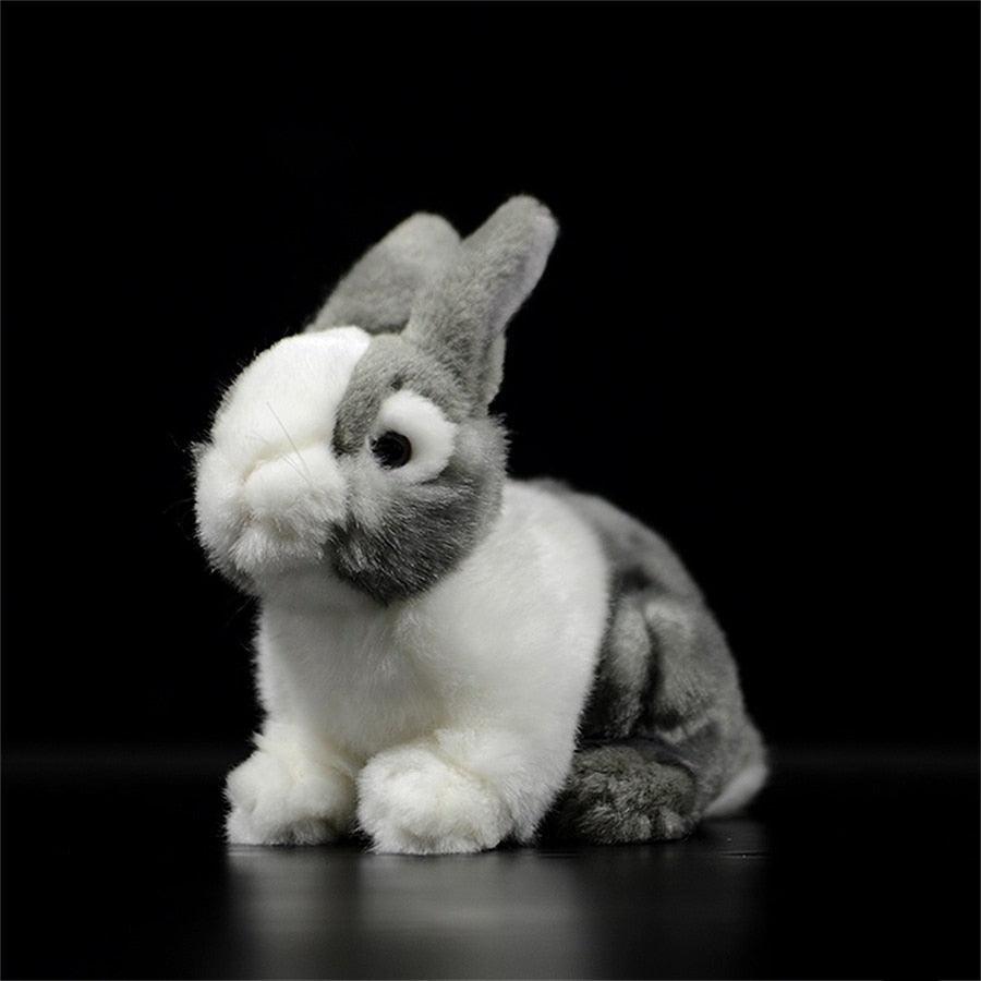 Animal en peluche lapin hollandais réaliste