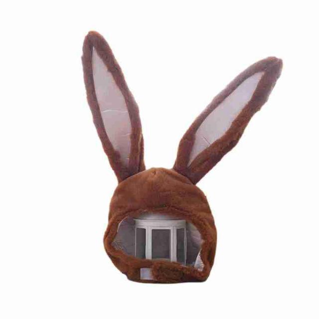 Chapeau oreilles de lapin en peluche