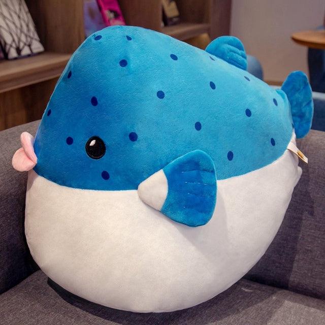 Peluche Poisson Puffer réaliste et drôle