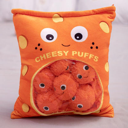 Cheesy Puffs - Appetizer Shaped Plush Toys (Whole Bag)