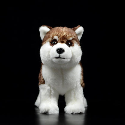 Realistic Brown Husky Plush