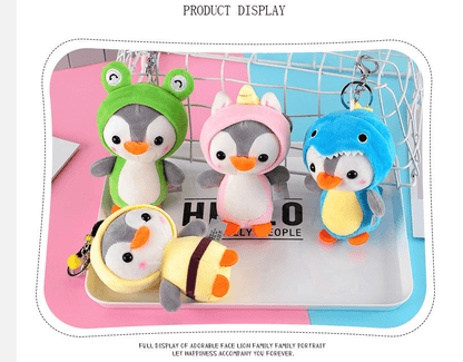 Penguin Cosplay Plush Keychain