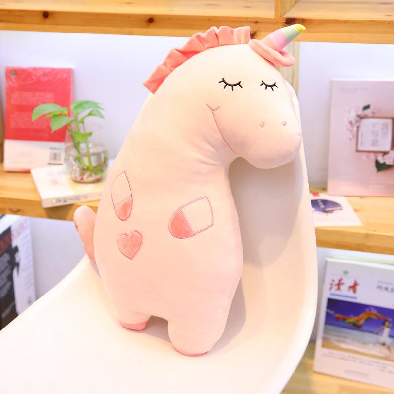 Plush pillows for animals, dinosaurs, unicorns and hedgehogs