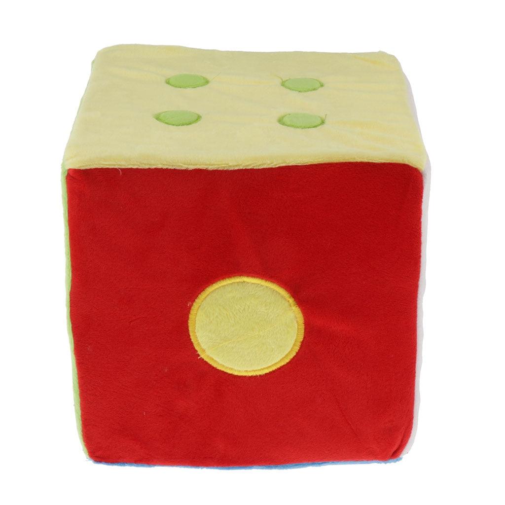 8" 6-sided plush dice for kids