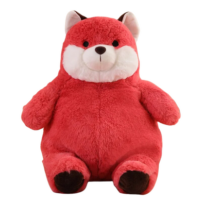 Peluche renard roux joufflu