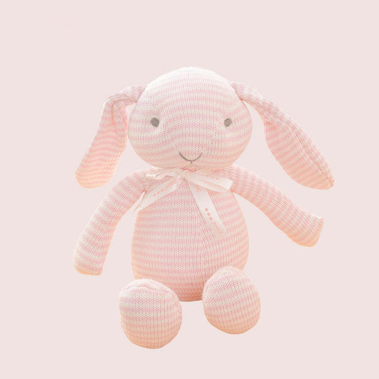 Peluches bébé lapin confort tricoté