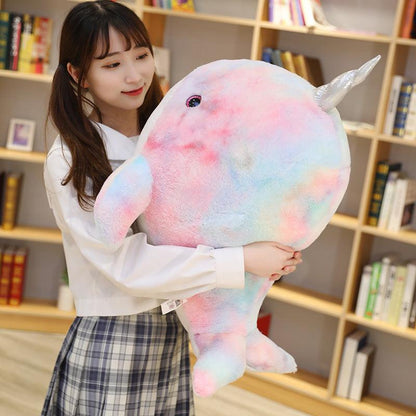 Cartoon Narwhal Plush Doll