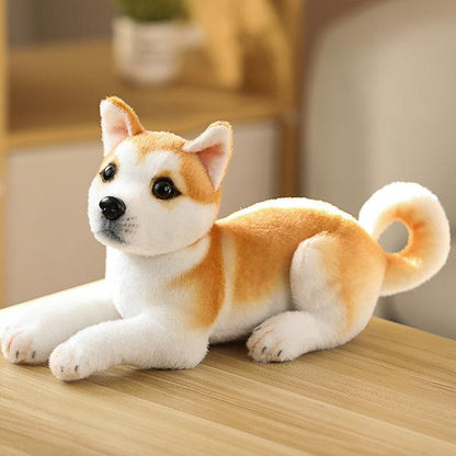 Lying dog soft toys