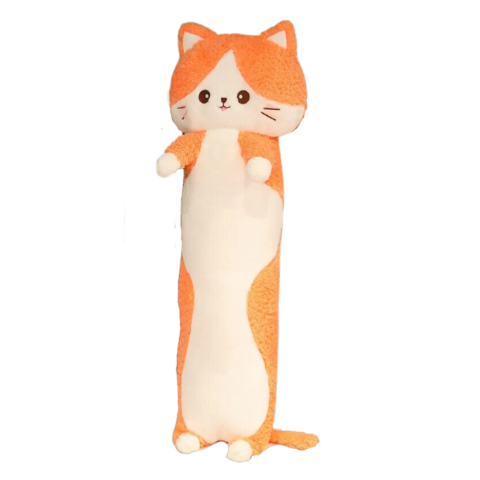 Oreiller en peluche Catnip le long chat