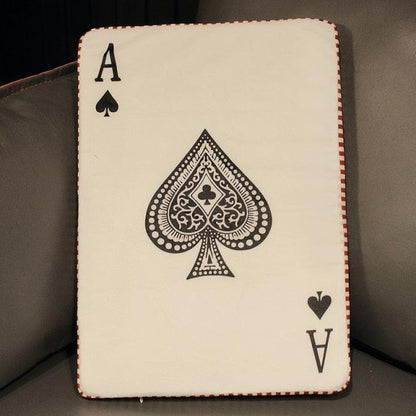 Plush toys in the shape of playing cards