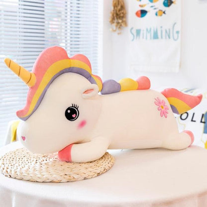 Jouet Kawaii Licorne Arc-en-ciel en peluche, Licorne géante en peluche pour enfants