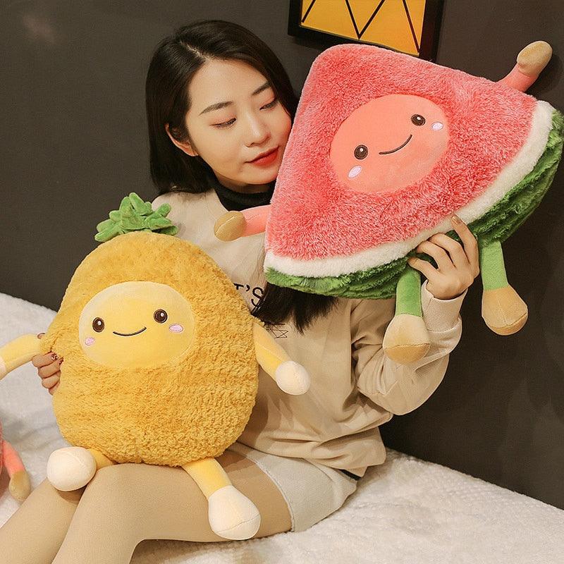 Peluches Pastèque, Ananas et Cerise