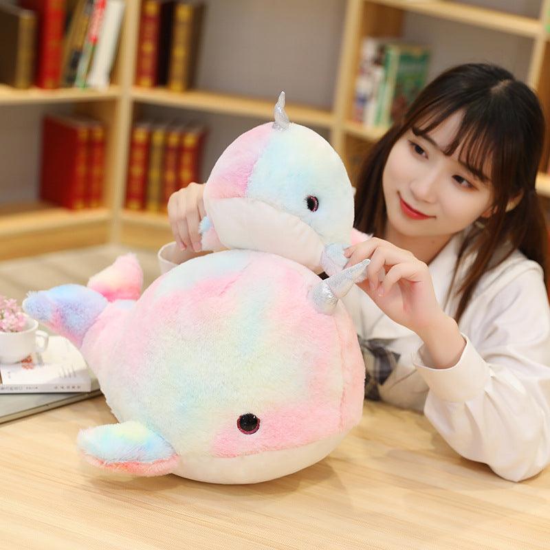 Cartoon Narwhal Plush Doll