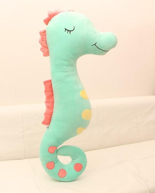 Hippocampe géant en peluche