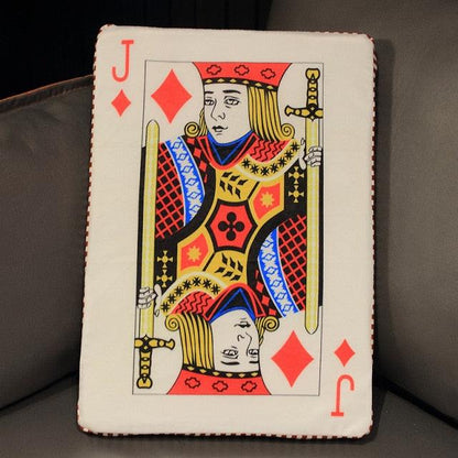 Plush toys in the shape of playing cards