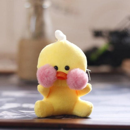 Little yellow chicken key ring