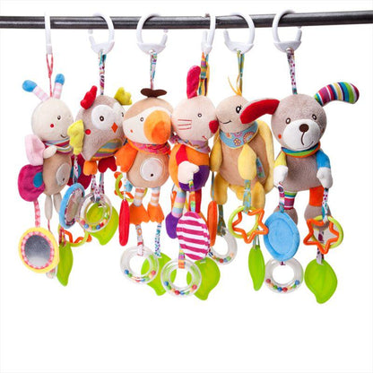 Hanging Stuffed Animals Rattles Teething Soothing Baby Toys