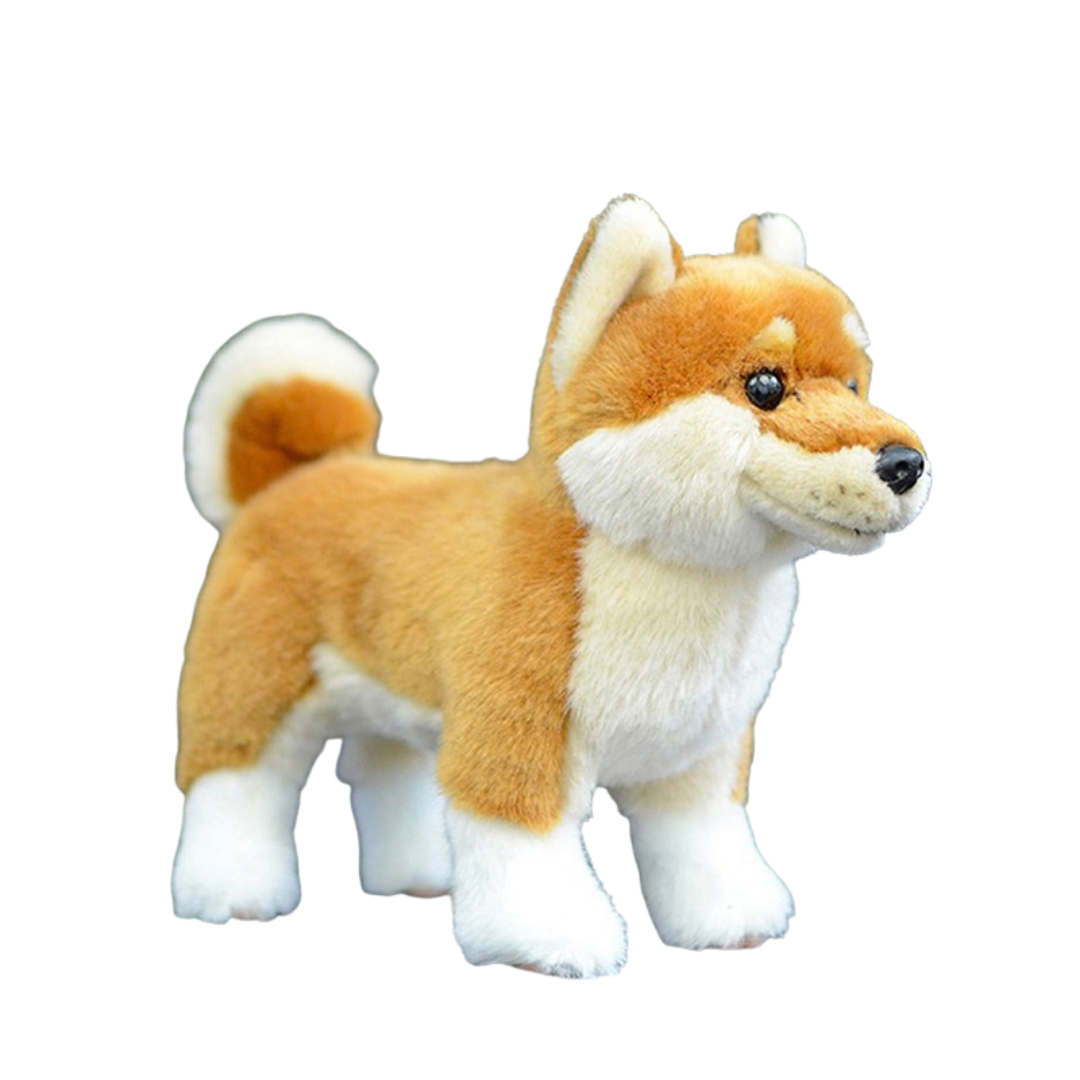 Adorable peluche japonaise Shiba Inu à l'identique