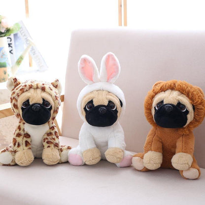 Adorable Plush Pug Puppy Doll