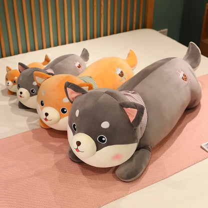 Shiba Inu plush toy for a walk