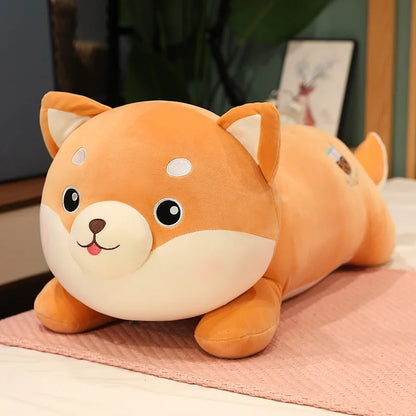 Shiba Inu plush toy for a walk