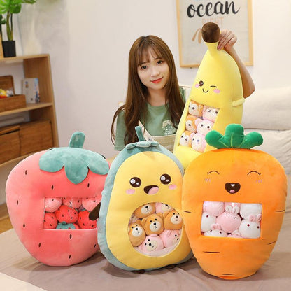 Jouet Peluche Snack Fruits et Légumes