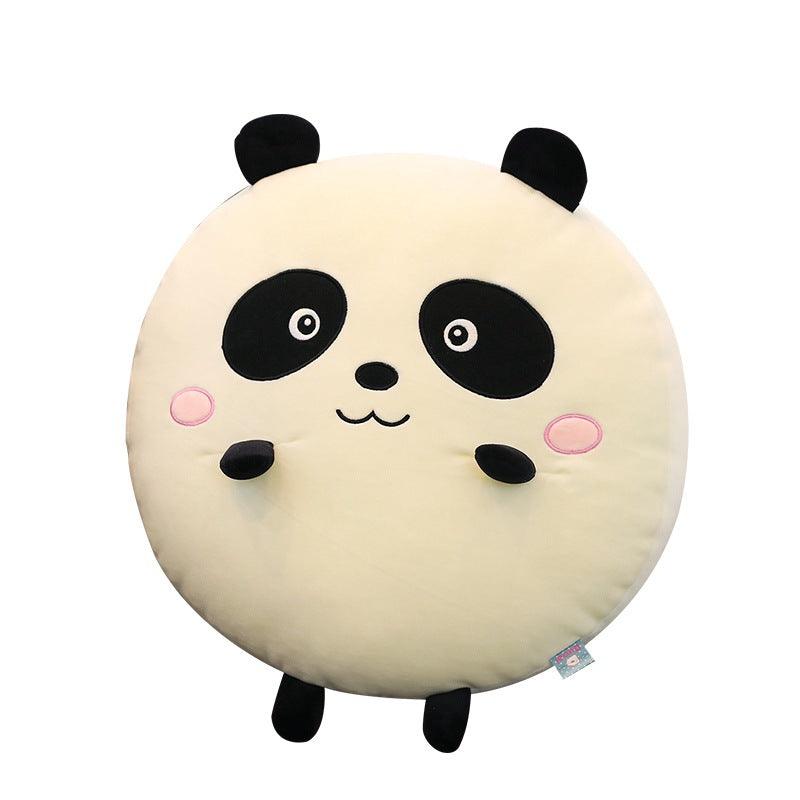 Oreiller peluche animal rond